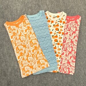 LCKR Boys XL 18-20 T Shirt 4 Pack Bundle Tropical Floral Citrus Stripe Tees NWT
